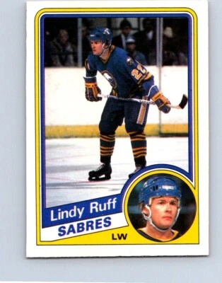 VINTAGE HOCKEY CARD O-PEE-CHEE 1984 BUFFALO SABRES LINDY RUFF  NO319 - Image 1 of 2