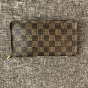 Louis Vuitton Damier Brown Ebene Long Zippy Wallet - Picture 1 of 12