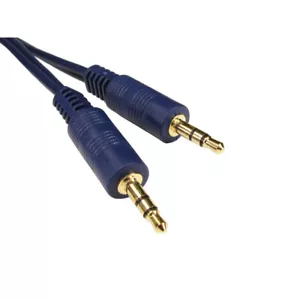 Aux Lead SHIELDED Headphone Cable Stereo 3.5mm Jack to Jack Audio Male to Male - Picture 1 of 1