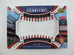 2007 Upper Deck 3/35 Sweet Spot Signatures Nolan Ryan SPS-NR  Autographed Card
