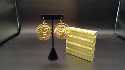 Juicy Couture VTG Hoop Earrings"For Nice Girls Who Like Stuff"PreOwned FREE SHIP - Image 1 of 4
