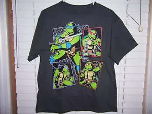 NWT Teenage Mutant Ninja Turtles Squares TMNT Shirt Boy's Size XL - Picture 1 of 4