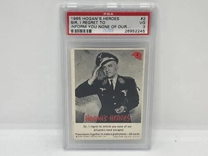 1965 Fleer Hogan's Heroes - Sir, I Regret To Inform You #2 - PSA 3 - Picture 1 of 2