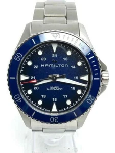 Hamilton H825050 Uhr Marineblau Scuba Automatisch Silber Armbanduhr Herren Used - Bild 1 von 11