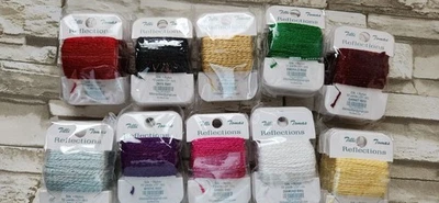 Tilli Tomas Reflections You CHOOSE Your Colors 10 yards 90% Silk 10% Metallic - Image 1 of 4