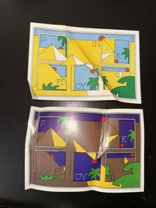 Vintage Pink Floyd Dunkle Seite des Mondes Album Aufkleber SMAS-11163-1 & 2 - Bild 1 von 4