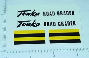 Tonka Script Style Road Grader Sticker Pair Set TK-048 - Picture 1 of 1
