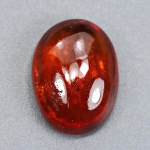 11.52Cts Natural Red Orange Spessartite Garnet Oval Cabochon Loose Gemstone - Picture 1 of 3