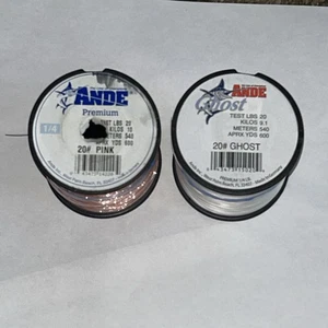 Ande Monofile Angelschnur Konvolut 20 Pfund Test 600 Yards - 2 Rollen - Bild 1 von 2