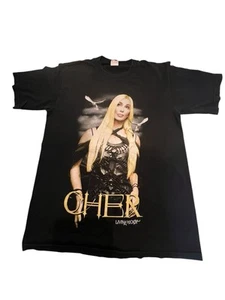 Maglietta Vintage Cher Living Proof Farewell Tour Concerto Doppio Lato 2002 M Gigante - Foto 1 di 7