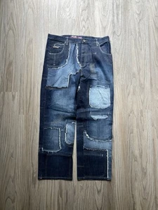 Vintage Phat Farm Jeans Herren 38x33 y2k Baggy Hip Hop Patchwork Fubu Southpole - Bild 1 von 5