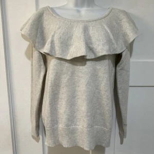 Maglione donna Banana Republic nuovo con etichetta misto lana merino cashmere XSmall Lt grigio - Foto 1 di 8