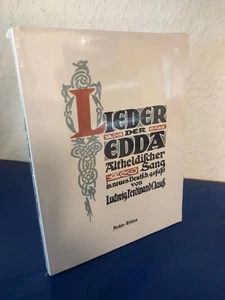 Lieder der Edda, Altheldischer Sang in neues Deutsch gefaßt Clauß, Ludwig  18898 - Bild 1 von 1