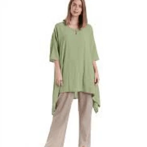Oh My Gauze! Bunny top Size O/S Lagenlook modest beachy minimalist coastal artsy - Picture 1 of 6