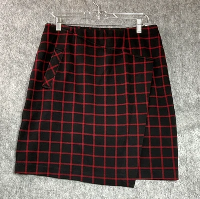 Falda J Jill Mujer Grande Negra Bolsillos Pagados Cápsula Preppy Informal Foto 1 de 4