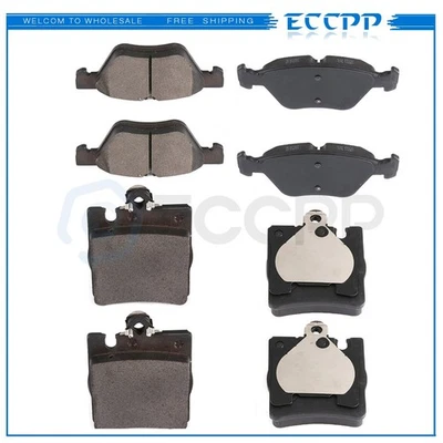 Pastillas de freno delanteras traseras metálicas para Mercedes-Benz E430 E320 00-03 CLK320 1998-02 Foto 1 de 4