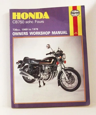 Haynes Honda CB750 SOHC Fours Owners Workshop Manual 736cc 1969–1979 - Imagem 1 de 4