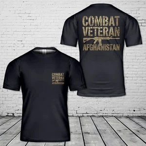Combat Veteran Afghanistan T-Shirt 3D - Picture 1 of 2