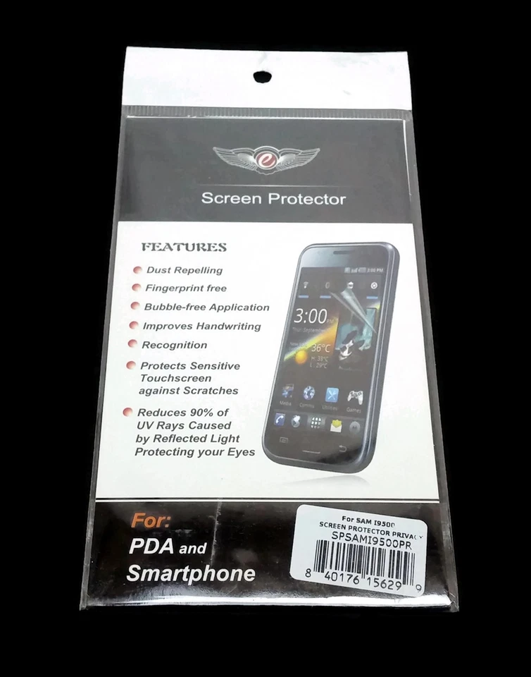 3 PAQUETES de Protector de Pantalla para Samsung Galaxy S4/I9500 PRIVACIDAD Foto 1 de 1
