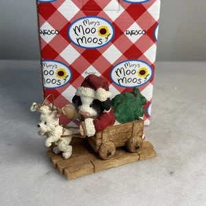 Mary’s Moo Moos 1999 Making A Special Deerlivery Weihnachten Hund Kuh Enesco 548723 - Bild 1 von 4