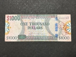 Bank of Guyana 1000 Dollar Banknote - Bild 1 von 2