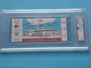 Baseball 1967 MLB Baseball All Star Game Ticket PSA 6 - Bild 1 von 4