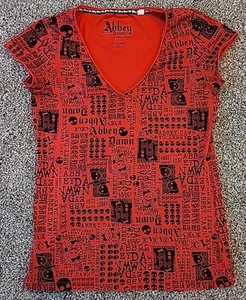 Abbey Dawn Skull Women's Shirt Size Large - Picture 1 of 6
