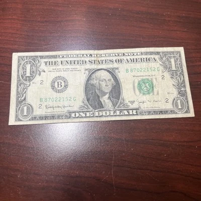 1963B Barr older bank note B New York district B87022152G one dollar bill - Image 1 of 4