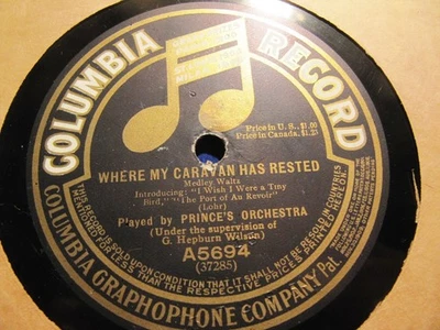 1915 George Hepburn Wilson DANCE CRAZE Little Grey Home Prince's Orch Columbia - Image 1 of 2