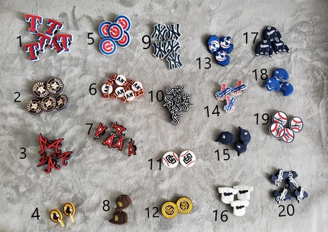 MLB Baseball  Clog  Jibbitz Croc Shoe Charms NWOT Cover