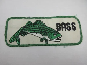 Parche de peces lubina de pesca vintage - Imagen 1 de 3