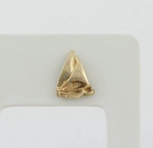 Men's 14k Yellow Gold Sailboat Tie Tack Lapel Pin - Picture 1 of 6