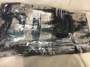 West Elm Painterly Brocade Lumbar Pillow Cover 12x21 NWT Black - Picture 1 of 1