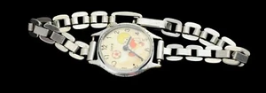 Vintage Kids Watch ZARIA Boy FOOTBALL Mechanical Wrist RARE Moved Second - Picture 1 of 10