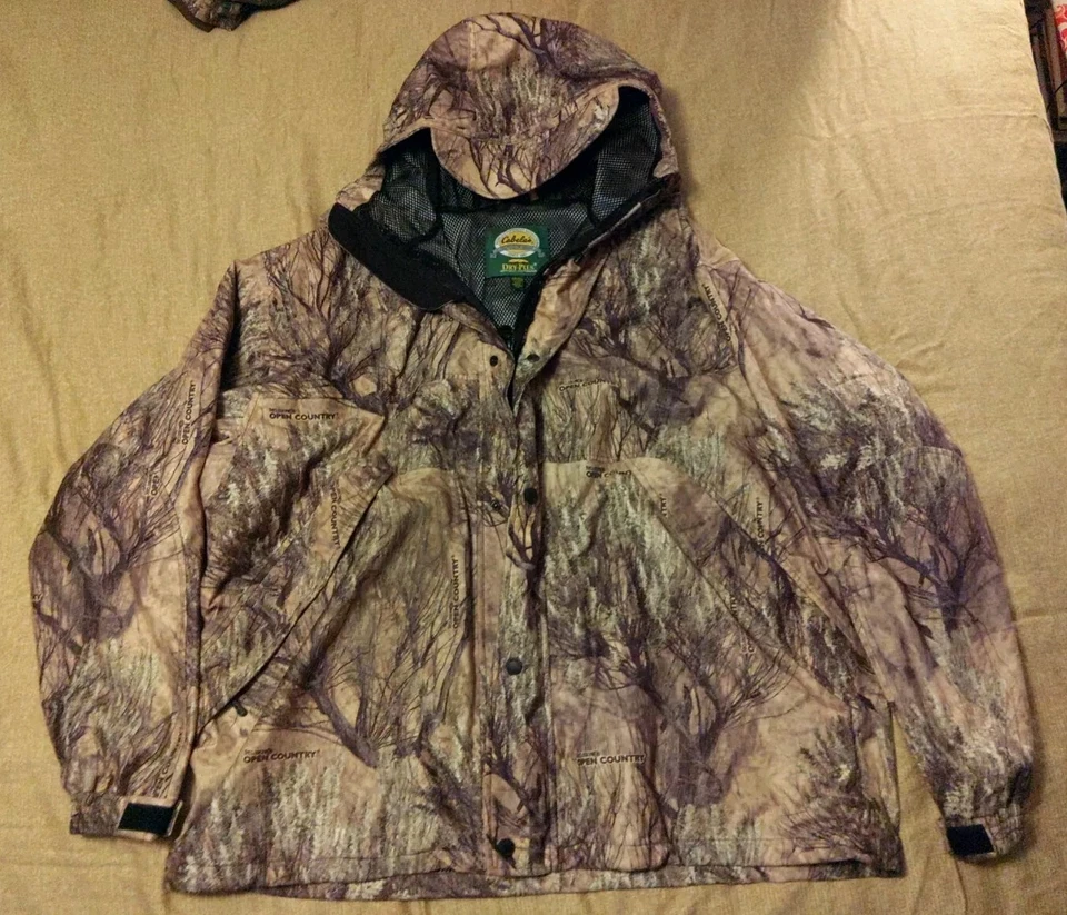 Cabela's Scent Lok Dry Plus Open Country Camo Hunting Suit Jacket Sage Brush 2XL - Image 1 of 4