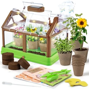Kids Plant Growing Kit - Kids Greenhouse & Flower Growing Kit with Upgraded I... - Picture 1 of 6