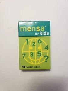 Mensa For Kids 75 Number Puzzles 1997 Carlton Books VG Condition - Picture 1 of 11