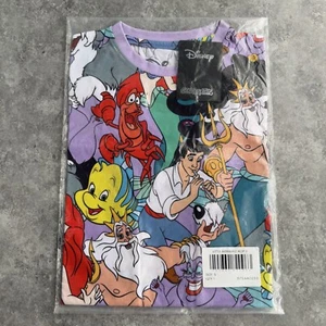 Disney Cakeworthy All Over Print AOP Ariel Little Mermaid T-Shirt Size Small NEW - Picture 1 of 4