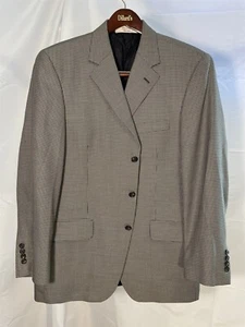 VTG John Nordstrom 42R Gray Pattern Lessona Silk & Wool 3Btn Sports Coat Jacket - Picture 1 of 8