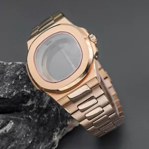 Orologio Uomo Lusso 41mm Cassa Cinturino Vetro Zaffiro per Movimento Seiko Nh35 Nh36 - Foto 1 di 15