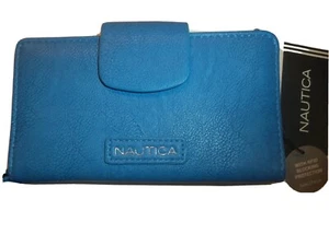 Nautica RFID Handgelenk Geldbörse, blau - Bild 1 von 4