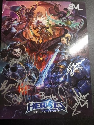 ~ Blizzcon 2015 ~  Heroes of the Storm Signed Mini Card ~ 6" x 8" ~ - Image 1 of 4