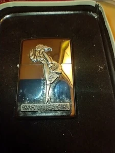 ZIPPO 1993 VARGA GIRL 1935 WINDY POLISHED CHROME LIGHTER SEALED IN BOX M1 - Picture 1 of 6