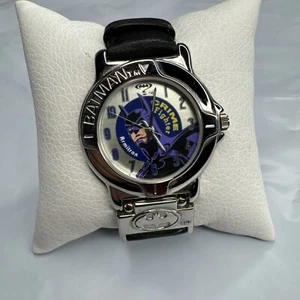 Vintage 1995 Armitron BATMAN Fight Crime Men’s Leather DC Comics Watch - Picture 1 of 5