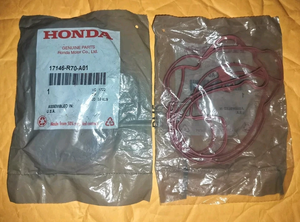 OEM Genuine Honda Parts: Intake-Manifold Plenum Gasket: P/N 17146-R70-A01 - Image 1 of 1