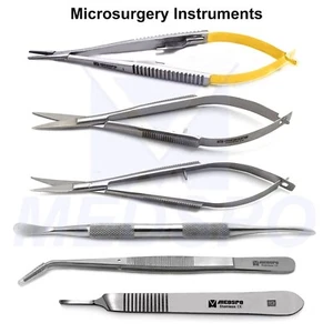 Surgical Castroviejo Suture Forceps Scissors Molt 9 Tweezers Microsurgery Tools - Picture 1 of 7