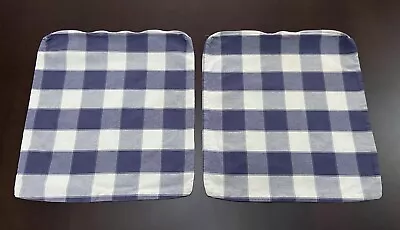 IKEA 2 COPRICUSCINI A QUADRI PANNA E BLU 37X40 cm VINTAGE (MARCA NON RIPORTATA) - Immagine 1 di 4