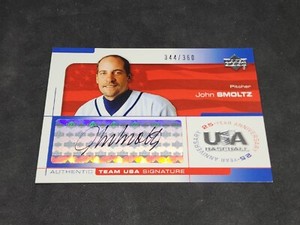 John Smoltz 2004 Upper Deck Team USA 25th Anniversary Autograph Auto Serial /360