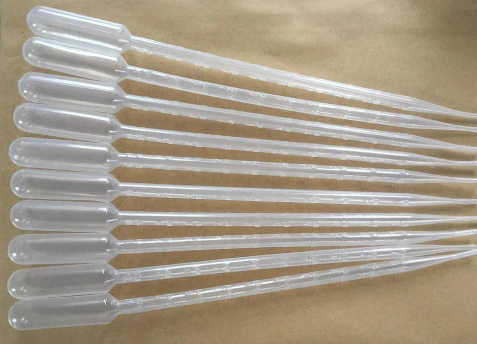 50 x10ml LARGE PLASTIC PIPETTE 11.5" LONG DECANT BODY GLUE GRADUATED PIPPETTE - Image 1 of 1