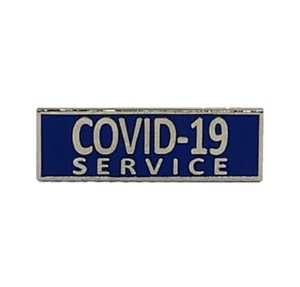 Pandemic Commendation Bar / Lapel Pin Police, Firefighter, Paramedic Blue/Silver - Picture 1 of 1